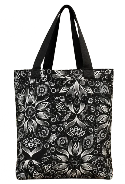 Black and white Shweshwe tote bag